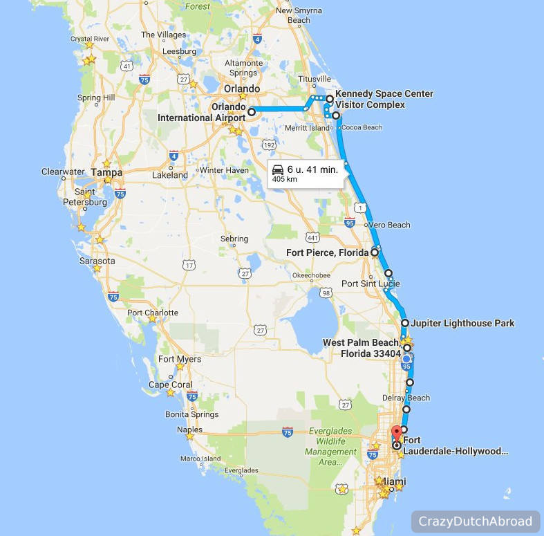 Two-days road trip from Orlando to Fort Lauderdale (Florida East Coast